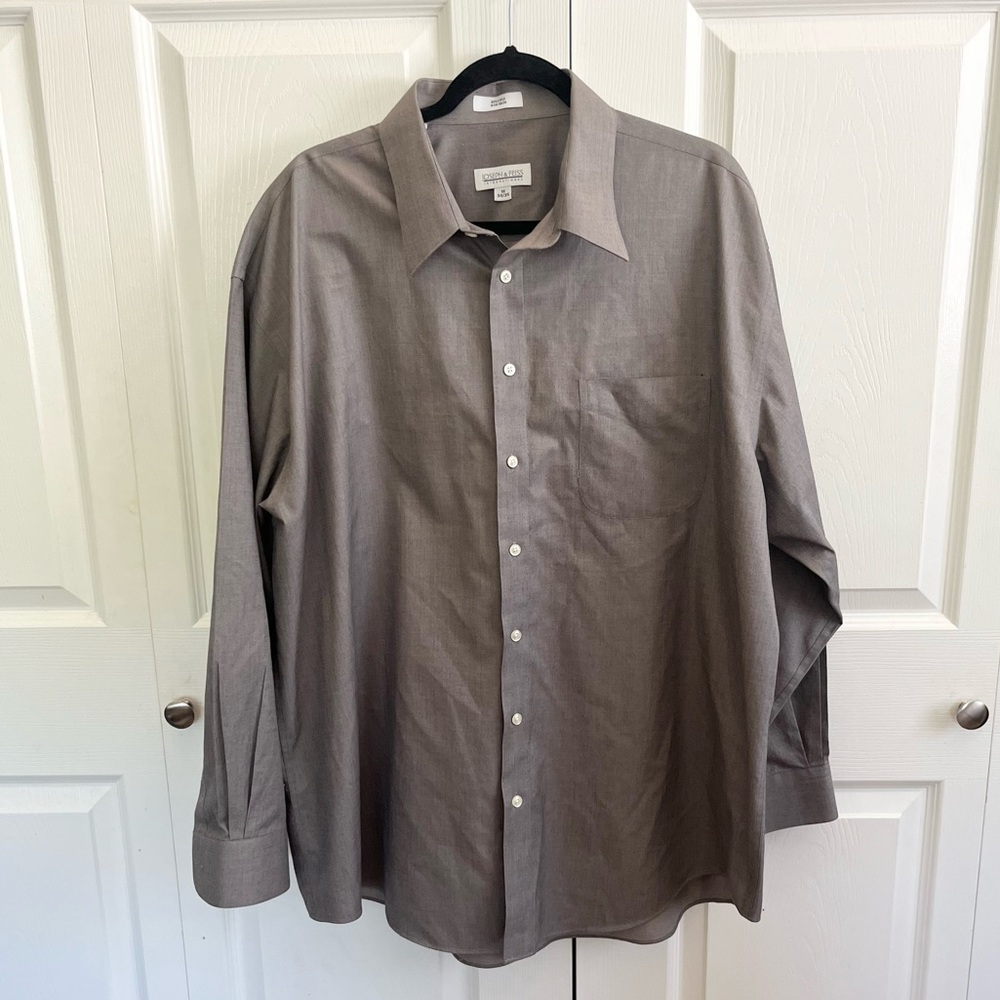 5 for $25! Joseph & Feiss Charcoal Dress Shirt